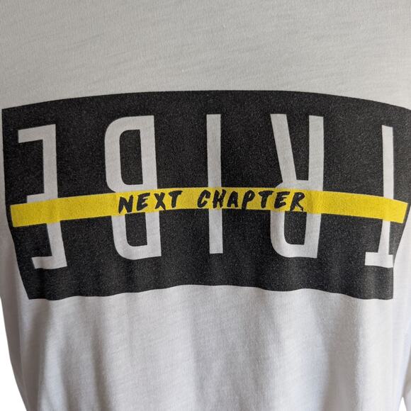 Nike Dri-FIT Tribe Next Chapter Long Sleeve Shirt White Black Yellow Men’s Small - Picture 3 of 7
